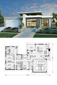Splendid Three Bedroom Modern House Design Bungalow Style House Plans Beautiful House Plans Modern Contemporary House Plans
