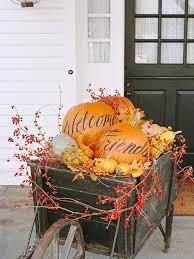 Every year when the glorious autumn season arrives, i just cannot wait to see all the fall outdoor decorations outside everyone's front door and porch. 21 Creative Ways To Display Your Halloween Pumpkins Outside Fall Outdoor Decor Fall Decorations Porch Autumn Decorating