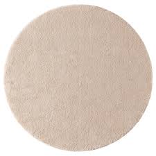 Der runde bodenbelag lockert einen raum im modernen wohnstil sind graue oder weiße teppiche mit geometrischen mustern passend. Stoense Teppich Kurzflor Elfenbeinweiss 130 Cm Ikea Schweiz