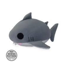 Baby Shark Plush Toy Sewing Pattern Instant Download Etsy In 2021 Sewing Stuffed Animals Stuffed Animal Patterns Shark Sewing Pattern