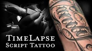 Check spelling or type a new query. Time Lapse Script Tattoo Vanity Youtube