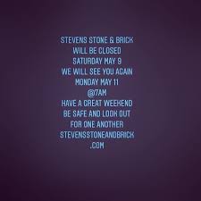 With the best selection this side of arkansas' ozark. Stevens Stone Brick