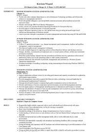 When writing your resume, be sure to reference the job description and highlight any skills, awards and certifications that match with the requirements. Windows System Administrator Resume Samples Velvet Jobs