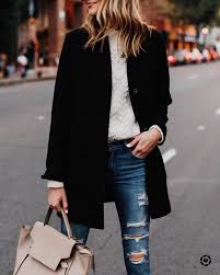 Always Love A Winter White Sweater This One Is On Sale For Under 50 My Wool Coat Is Also 30 Off Right N Fashion Jackson Ripped Skinny Jeans Outfit Fashion