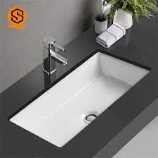 Caxton undermount rectangular bathroom sink with overflow and clamp assembly in white caxton has a simple, streamlined design that's caxton has a simple, streamlined design that's as versatile as it is attractive. China Competitive Price Sanitary Ware Can Be Customized Bathroom Washbasin China Bathroom Washbasin Bathroom Sink