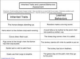 Inherited Traits And Learned Behaviors Week Long Unit Aligned To Teks Learned Behaviors Inherited Traits Behavior