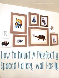 How To Mount A Perfectly Spaced Gallery Wall Easily Creation Maison Creations