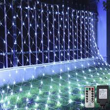 Waterproof christmas decoration lights warm white led neon strip lighting dc 12v. Ollny Net Christmas Lights 200 Led 9 8ft X 6 6ft Cool White Outdoor Fariy String Mesh Light Plug In Waterproof Hanging Decorative Lighting For Bushes Christmas Tree Wrap Holiday Halloween Background Buy Online