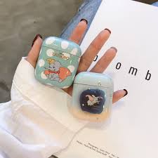 Cute Dumbo Airpods Case Pvc Shockproof Bluetooth Apple Earphone Protection Cover Elephant Case Airpod Case Apple Earphones