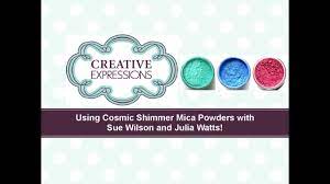 Mica is a general name for a group of natural earth minerals that are mined, purified and pulverized into fine powders and then used for dozens of different applications including. How To Use Cosmic Shimmer Mica Powders Cosmic Shimmer Tutorials Youtube