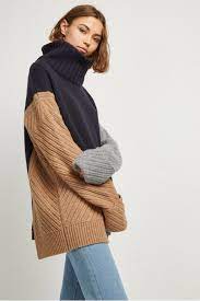 Knit striped short sleeve polo shirt. Viola Knit High Neck Jumper Collections French Connection