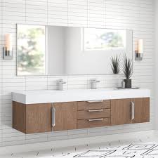 Items 1 to 40 of 54 total. Allmodern Fika 73 Wall Mounted Double Bathroom Vanity Set Reviews Wayfair