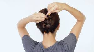 Once the hair is fully twisted, bring the strand towards your head. 4 Ways To Put Your Hair Up With A Pencil Wikihow