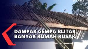Sejumlah warga di wilayah kecamatan wonodadi, kabupaten blitar sampai keluar ruangan. Data Bpbd 113 Bangunan Rusak Terdampak Gempa Blitar Youtube