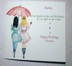 Wishing you the most wonderful you can share these birthday cards through whatsapp or facebook also. Beautiful Best Friend Birthday Card Handmade Personalised Various Hair Colours Ebay