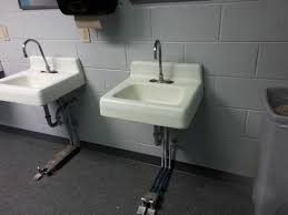 these sinks are controlled with foot