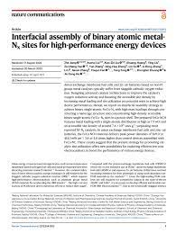 PDF) Interfacial assembly of binary atomic metal- N x sites for  high-performance energy devices