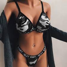 Arestory Womens Sexy Lingerie Set 2020 New Babydoll Ladies V-Neck Underwear  Bra Thong Set Fashion Sleepwear Chemise Sleepwear Night Camouflage Printed  Top +G-String Temptation Nightwear Set : Amazon.co.uk: Fashion