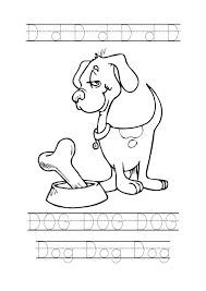 Letter D Tracing Dog Preschool Alphabet Letters Alphabet Preschool Letter D Worksheet