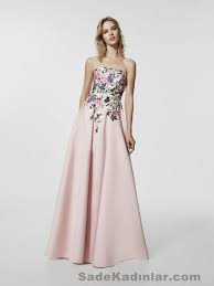 Pronovias 2018 Abiye Modelleri Klos Etekli Straplez Elbise Uzun Elbise Aksamustu Giysileri The Dress