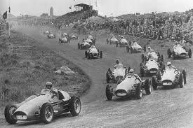 F1 Historic 1953 Dutch Grand Prix At The Zandvoort Circuit In The Dunes This Is Tarzan Corner The First Corner After The Start Finish Line