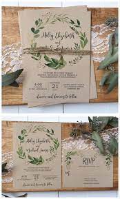 30 Inspiration Image Of Rustic Wedding Invitation Regiosfera Com Free Wedding Invitations Wedding Invitation Inspiration Greenery Wedding Invitations