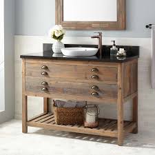 reclaimed wood bathroom vanity