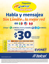 Paquetes Amigo Sin Limite Desde 30 Evonet