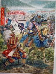 Takeda And Uesugi With Images Samurai Artwork Takeda Shingen Samurai Warrior