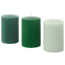 Butorok Es Inspiraciok Mindenkinek Block Candles Green Candle Candles
