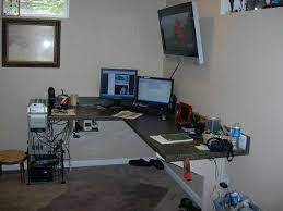 In a family home, the kitchen is usually the center of. Make A Desk From A Kitchen Countertop Floating Corner Desk Modern Corner Desk Kitchen Countertops