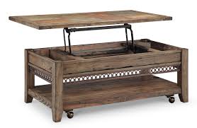 It comes in a small footprint with dimensions of 46x 26x 18 inches thus occupying minimal space while providing high efficiency and performance. Pierson Lift Top Cocktail Table W Casters Magnussen Furniture Cart