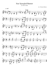 Due to copyright law, you may not make any copies of your digital sheet music purchases. The Star Spangled Banner Violin Solo Sheet Music For Violin Solo Musescore Com
