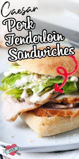 Then there's indiana and iowa, where the word means a crisply fried juicy cutlet of pork loin on a pillowy hamburger bun. Caesar Pork Tenderloin Sandwiches