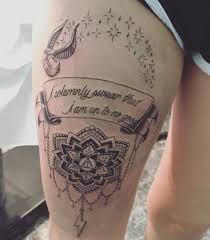 I Solemnly Swear That I Am Up To No Good Harry Potter Tattoo My Harry Potter Tattoo Almost Done Has The Deathly Hallows Lightning Bolt Snitch And The Quote I Solemnly Swe Harry Potter Tattoos Tattoos Trendy Tattoos