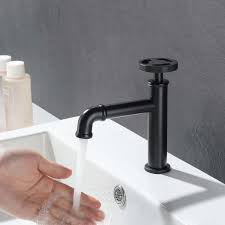 Shower enclosure,massage bathtub,faucet,bathroom accessories,shower panel. Black Single Lever Basin Tap Industrial Style Cold Water Supply Only Faucet