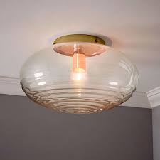 Pottery barn shimmer flush mount lighting aptdeco. Ripple Glass Flush Mount Lighting