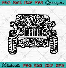Download Jeep Mandala Svg Png Eps Dxf Cutting File Cricut File Silhouette Art Designs Digital Download