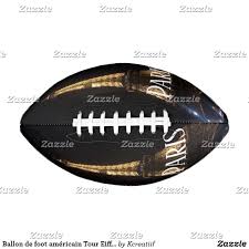 Ballon De Foot Americain Tour Eiffel Paris Zazzle Fr Ballon De Football Ballon De Foot Foot Americain