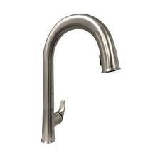 Single lever handle is simple to use and makes adjusting water temperature easy. Kohler K 72218 B7 Vs Touchless Pull Down Sensate Kitchen Faucet Stainless With Black Accents