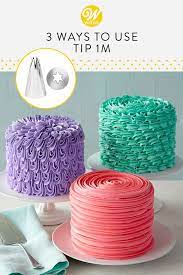 Three Ways To Decorate With Star Decorating Tip 1m Recipe Cake Decorating Piping Cake Decorating Frosting Cake Icing Tips