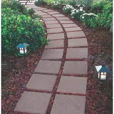 Square Gray Concrete Patio Stone Common 12 In X 12 In Actual 11 7 In X 11 7 In Lowes Com Patio Stones Patio Landscaping Concrete Patio