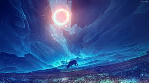 You can also upload and share your favorite blue anime 1920x1080 wallpapers. Animal Anime Blue Horn Moon Sky Hd Wallpaper Eyecandy For Your Xfce Desktop Xfce Look Org