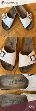 Birkis Off White Slide Sandals Size 6 6 5 N Vgc Birkis By