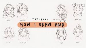 How I Draw Hair Tutorial How To Draw Hair Faber Tutorial