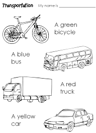 Free printable colouring sheets of cars, planes, trains, ships and rockets for kindergarten. Land Transportation Coloring Pages Kindergarten Graduation
