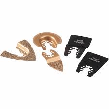 Grout removal oscillating tool on sale come in dozens of configurations, widths, materials, and tooth designs to suit varied applications. Hyper Tough 5 Piece Oscillating Tool Tile Grout Cleaner And Removal Accessory Kit Jb98006j Walmart Com Walmart Com