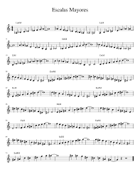 Aprende todas las escalas en 10 escalas mayores en el piano. Escalas Mayores Sheet Music For Piano Solo Musescore Com
