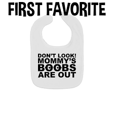 Don't Look Mommy's Boobs Are Out Baby Bib - Etsy Canada