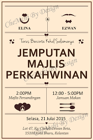 Untuk jamuan makan (table manner) dengan menu lengkap dari appetizer sampai dessert gunakan perangkat makan (sendok, garpu, pisau) mulai dari arah terluar sampai ke dalam. Kad Kahwin English Style Chemchi By Design Facebook